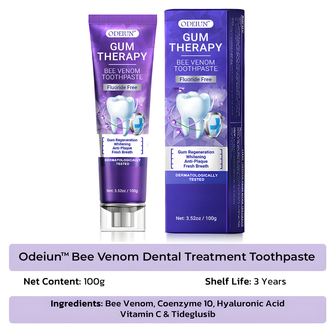 ODEIUN™ Bee Venom Toothpaste | Regrow Gums, Stop Sensitivity & Remove Tartar Naturally.