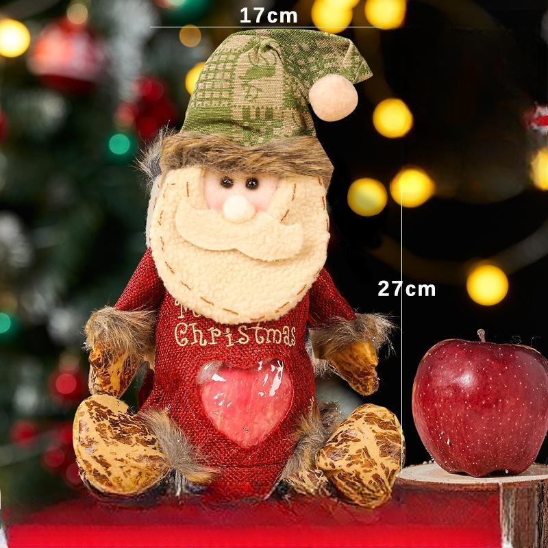 π Christmas Gift Bags β Cartoon Apple Candy Tote with Zipper & Flip-Top Design β¨ Perfect for Holiday Parties, Xmas Eve Surprises & Festive Treats π