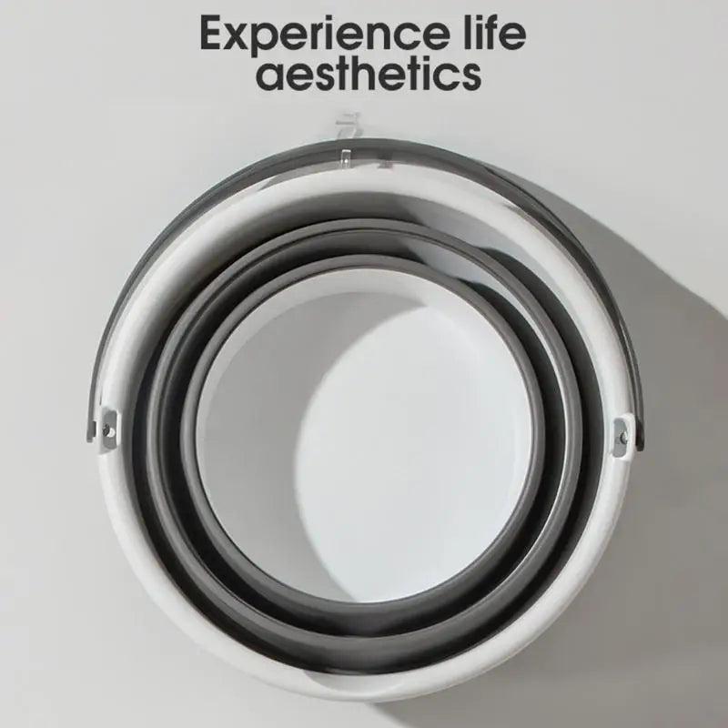 N84C Collapsible Water Bucket Foldable Round Tub for House Cleaning Space Saving Outdoor Waterpot for Garden Portable Fishing