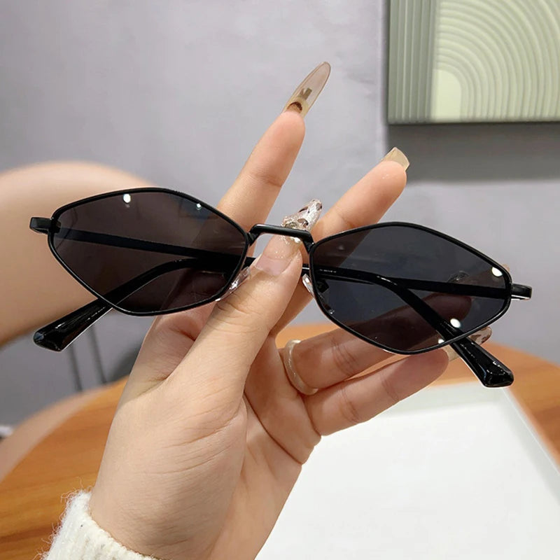 Trendy Polygonal Small Sunglasses