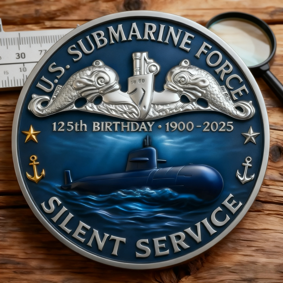 U.S. Navy Shellback Challenge Coin - 3D Sea Turtle "Crossing the Line" Commemorative Gift