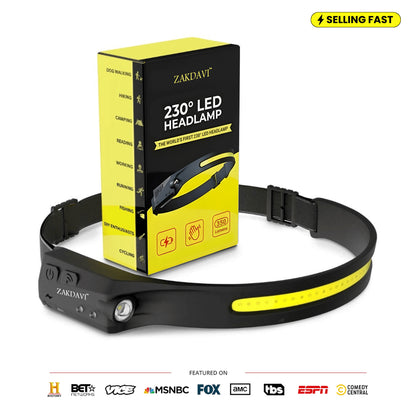 ZAKDAVI™ 230° Headlamp
