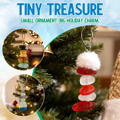 🔥Handmade Sea Glass Christmas Ornament