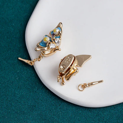 Flower Pearl Oil Painting Charms