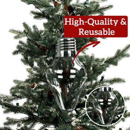 🎄 Fillable Christmas Bulb Jar - Festive & DIY Ornament & Decor✨