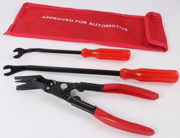 🔧 Auto Trim Panel Clip Removal Pliers | Heavy-Duty 🚙 Spring-Loaded Fastener & Door Upholstery Clip Remover Tool for Car Interior & Exterior