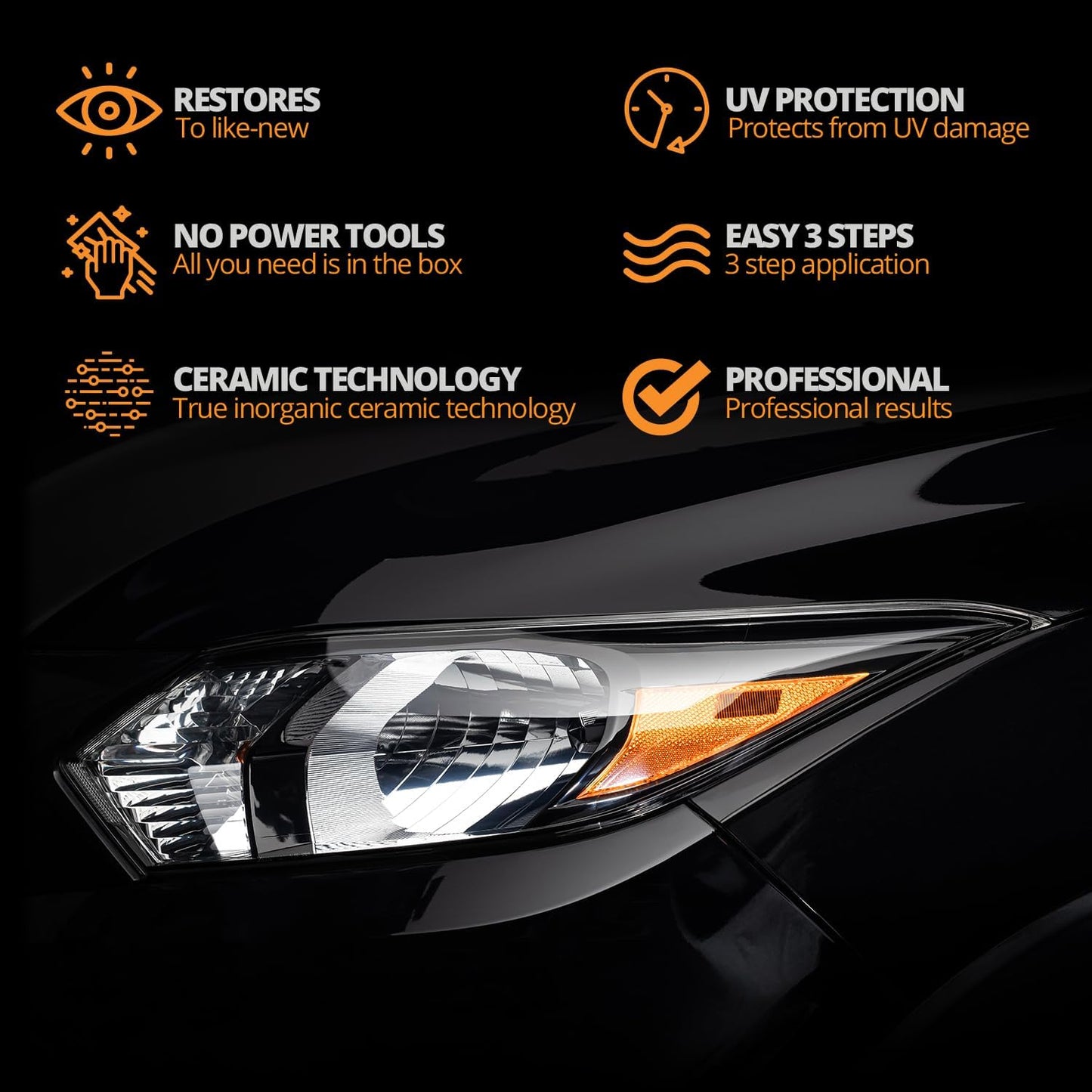 🚘 Zakdavi™ Automotive Headlamp Restoration Fluid Kit | Clear Vision, Safer Driving ✨
