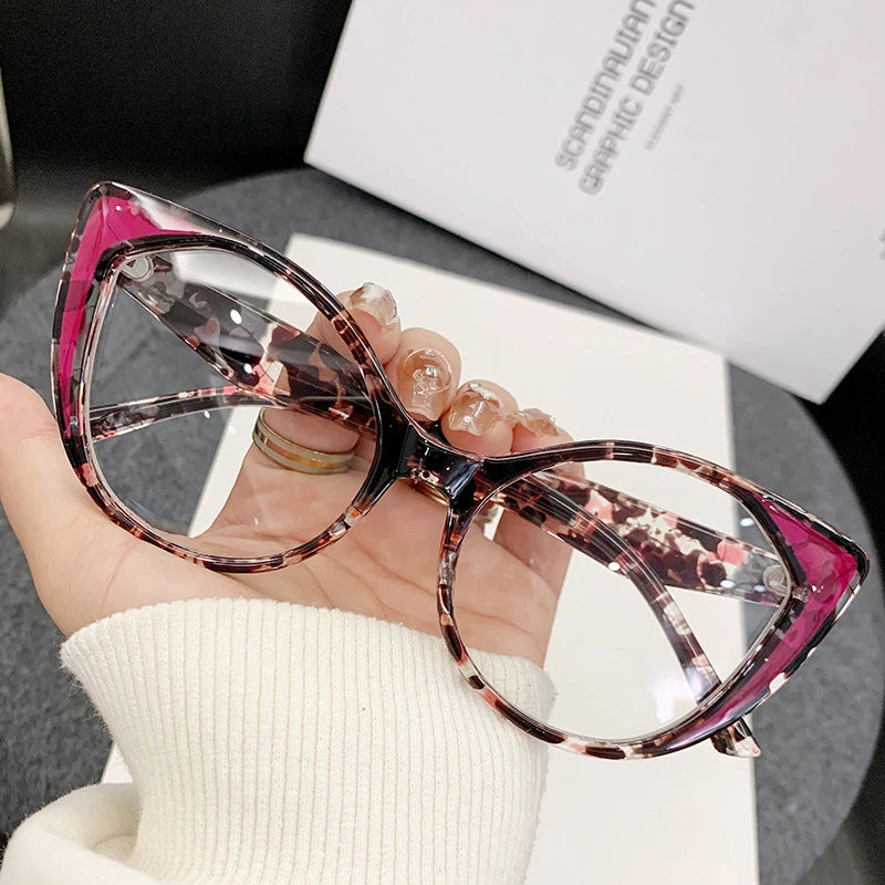 Retro Cat Eye Glasses - Anti Blue Light