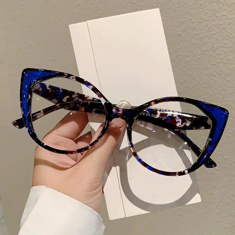 Retro Cat Eye Glasses - Anti Blue Light