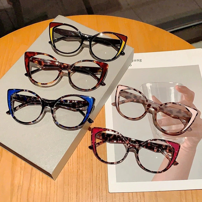 Retro Cat Eye Glasses - Anti Blue Light