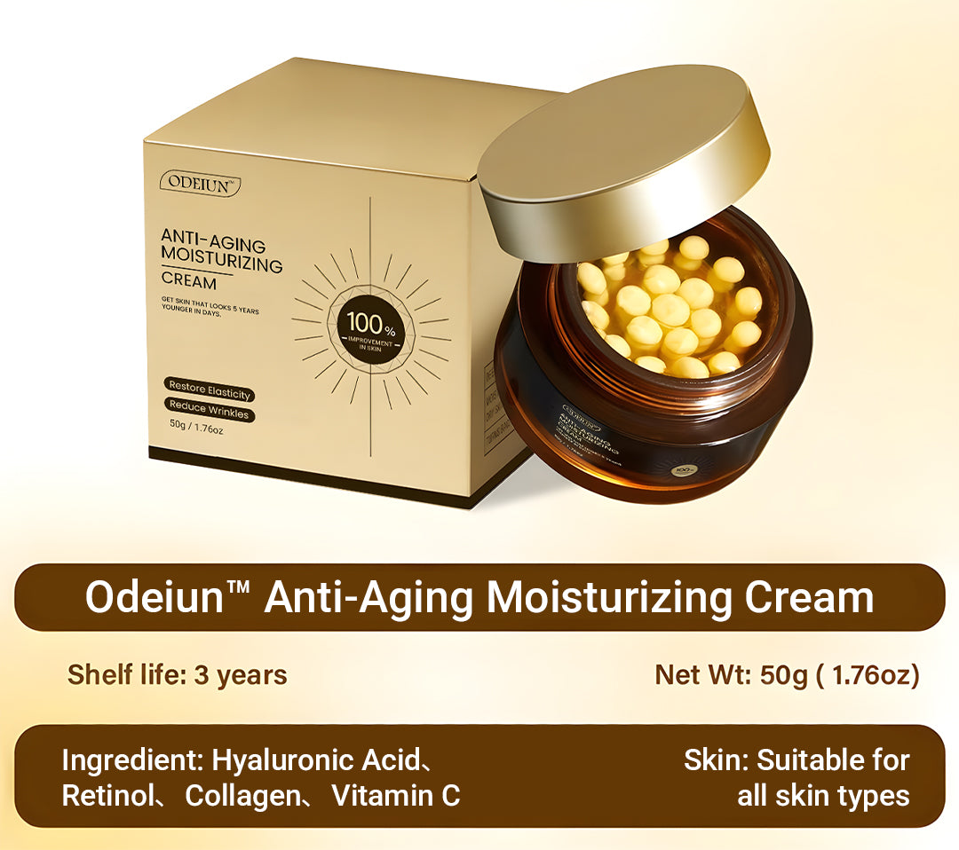 ✅ Official ODEIUN™ Anti-Aging Cream – Hyaluronic Acid, Retinol & Collagen for Face, Neck, Décolleté & Legs – Day & Night Firming & Hydration – Made in USA