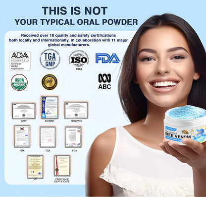 Odeiun™ Bee Venom Gum Repair Powder 🐝 (ADA Approved) 🎁 Flash Sale – Restore Teeth & Gums Now!