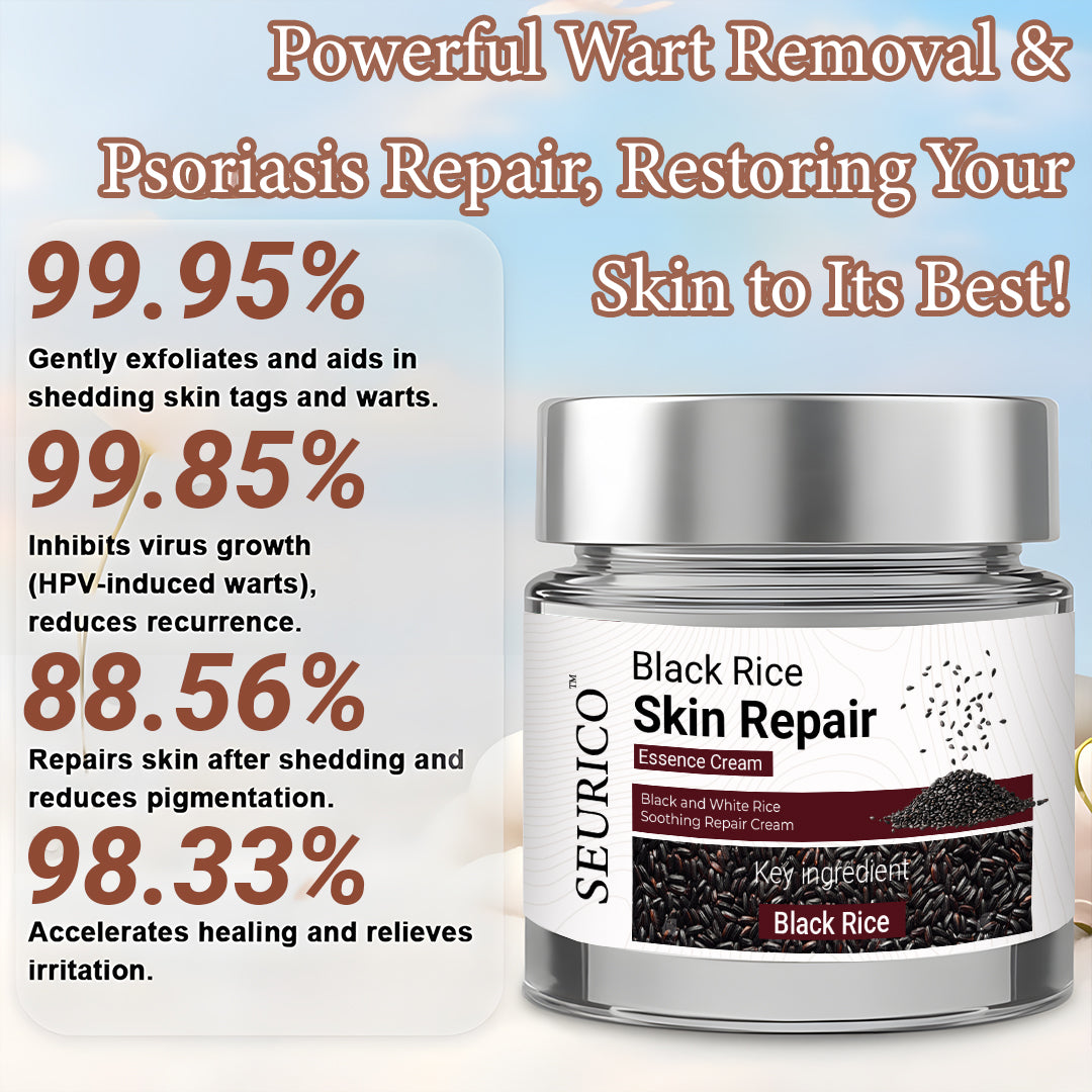 Seurico™ Black Rice Skin Repair Cream ⚕️ FDA Certified – Targets Warts, Psoriasis & Pigmentation