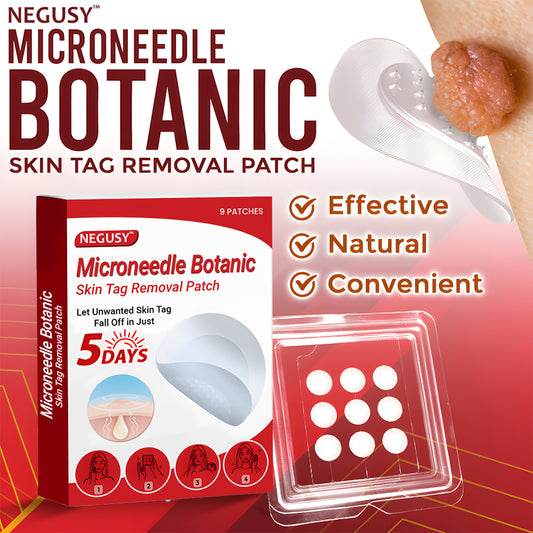 Negusy™ MicroNeedle Botanic Skin Tag Removal Patches – 🇺🇸 Made in the USA | Fast, Painless, Plant-Powered