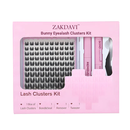 🐰ZAKDAVI™ Bunny Lash Clusters Kit ✨ Seamless Lifted Eyes in Minutes