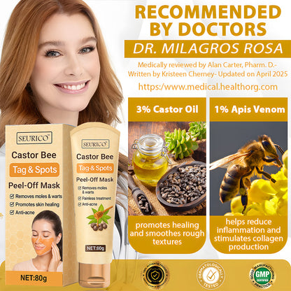 【🔥Last Day Promotion 45% OFF⚡】Seurico™ CastorBee Tag & Spots Peel-Off Mask