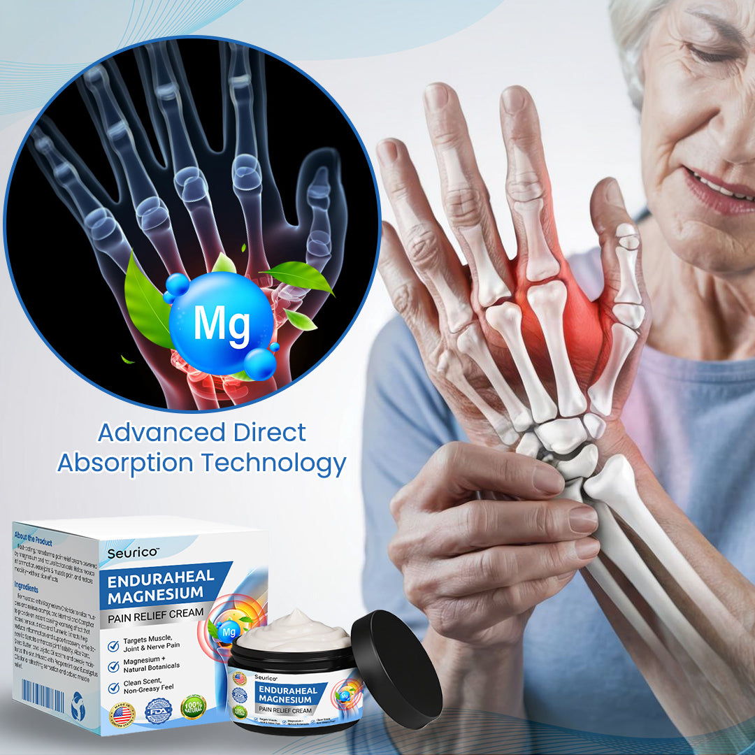 ✨Seurico™ EnduraHeal Magnesium Pain Relief Cream 💪🌿 – Natural Joint & Muscle Relief | Anti-Inflammatory | Fast Recovery Support