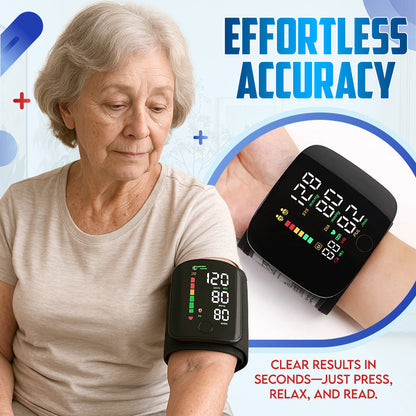 ⌚𝐀𝐮𝐭𝐨𝐦𝐚𝐭𝐢𝐜 𝐖𝐫𝐢𝐬𝐭 𝐁𝐏 Zakdavi™ - Clinically Accurate w/ Large Backlit Display, Adjustable Cuff, Voice Broadcast & Case