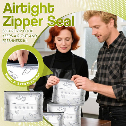 ✨ Reusable Aluminum Foil Sealable Storage Bags | Keep Food Fresh Longer & Organized with Eco-Friendly, Leak-Proof Design ♻️