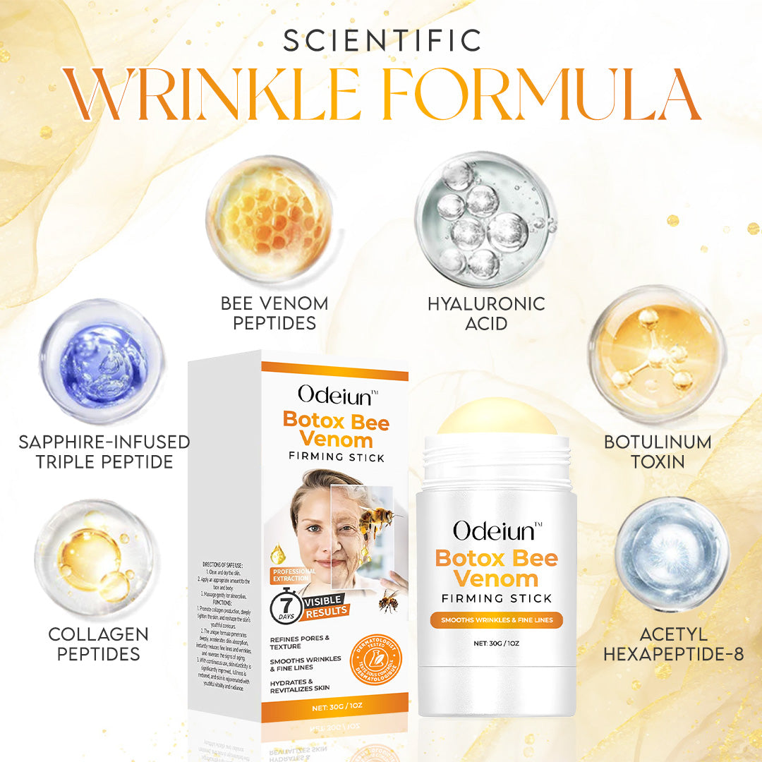 ⚡ Limited-Time 50% OFF – Odeiun™ Botox Bee Venom Firming Serum Stick for Instant Lift & Tightening