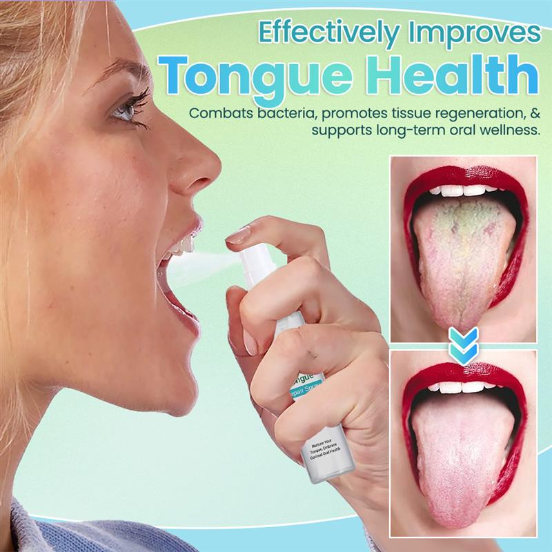 ODEIUN™ GlosShield Tongue Repair Spray – 🌿 Heal & Revitalize Your Tongue for a Fresh Breath and Smooth Feel! 🦷💧