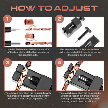 Copper Magnetic Therapy Bracelet | Relieve Fatigue, Boost Energy & Circulation ✨