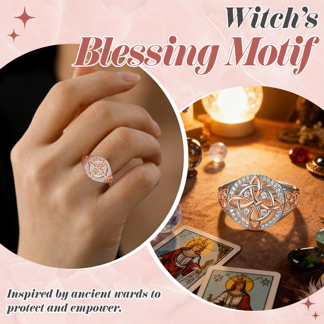 🔥Last Day 50% OFF - 🔮Handmade Witch’s Return-Knot Protection Ring✨