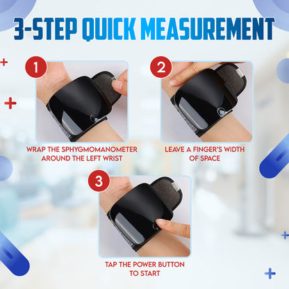 ⌚𝐀𝐮𝐭𝐨𝐦𝐚𝐭𝐢𝐜 𝐖𝐫𝐢𝐬𝐭 𝐁𝐏 Zakdavi™ - Clinically Accurate w/ Large Backlit Display, Adjustable Cuff, Voice Broadcast & Case