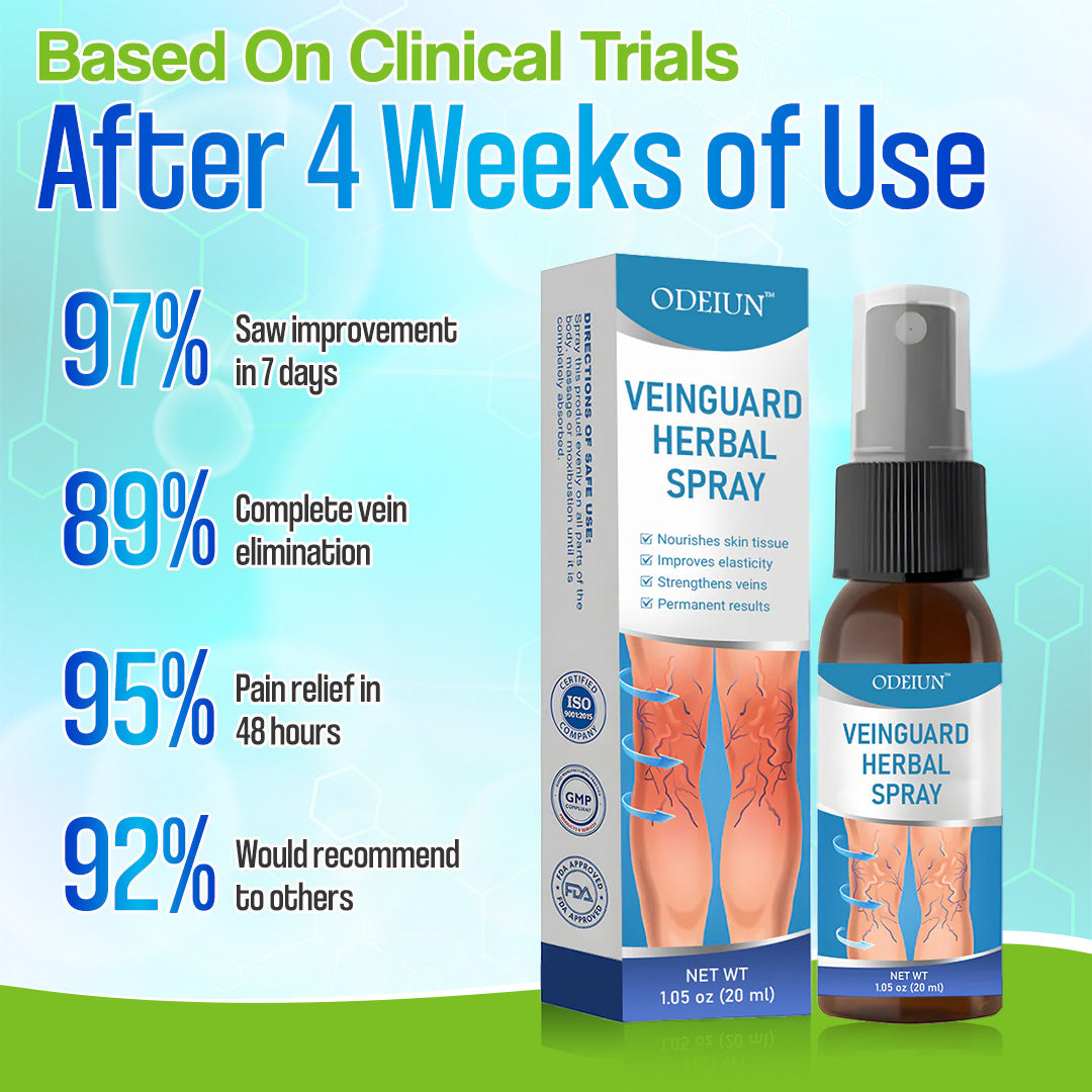 🎁 ODEIUN™ VeinGuard Herbal Spray – ✅ Clinically Proven to Erase Varicose Veins in Just 7 Days!