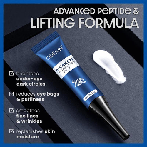 ODEIUN™ Awaken Peptide Lifting Eye Gel: The Ultimate Fix for Dark Circles, Bags & Wrinkles