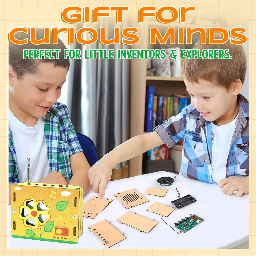 🚫 Screen-Free Fun! 📻 DIY Mini Radio Education Kit 🔥