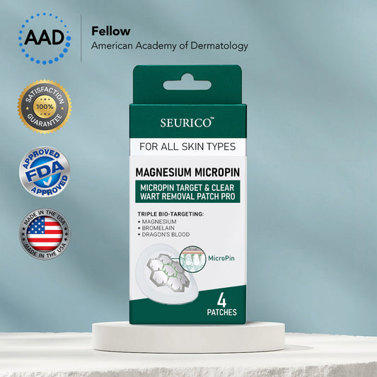 Seurico™ Magnesium MicroPin Target & Clear Wart Removal Patch