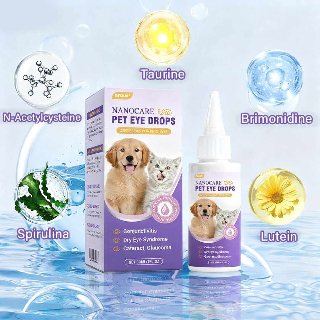 👩‍⚕️Zakdavi™ NanoCare Pet Eye Drops ☑️ TGA Approved | Relieves Conjunctivitis, Dry Eyes, Cataracts, and Keratitis🐶 🐈️
