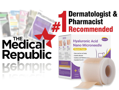 ✅Official Store |Negusy Hyaluronic Acid Nano Microneedle Repair Tape🗽🏥(Treatment of old and new scars, reduction of surgical scars, stretch marks, keloids, acne, burns, warts, dermatomes and varicose veins)