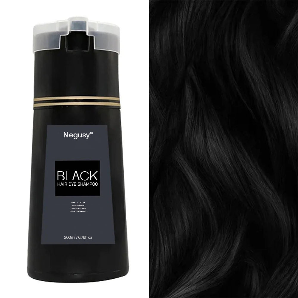 NEGUSY™ Instant Hair Dye Shampoo – 100% Gray Coverage in Just 10 Minutes!