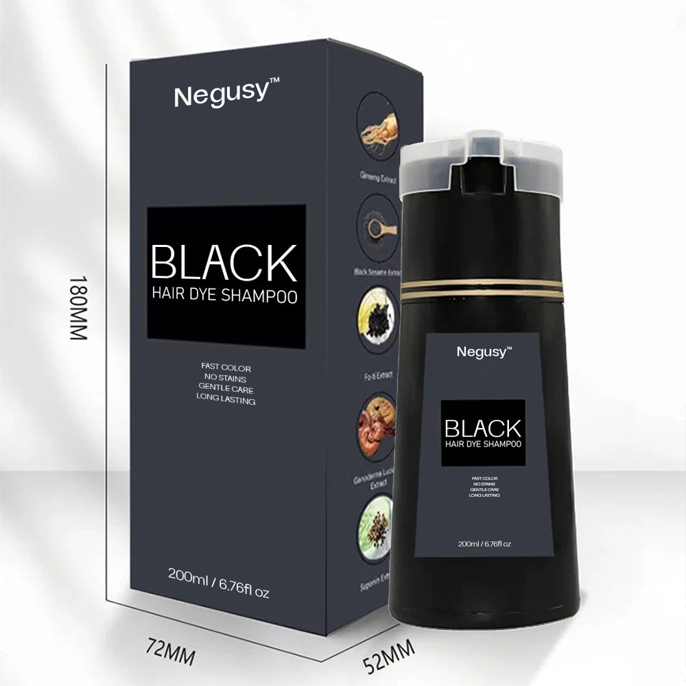NEGUSY™ Instant Hair Dye Shampoo – 100% Gray Coverage in Just 10 Minutes!