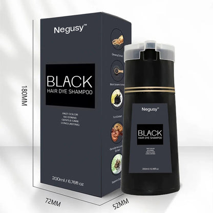 NEGUSY™ Instant Hair Dye Shampoo – 100% Gray Coverage in Just 10 Minutes!