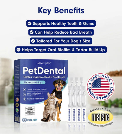 🐾 JEREMYTIS™ Pet Dental Oral Liquid – Fresh Breath & Tartar Care 🦷✨