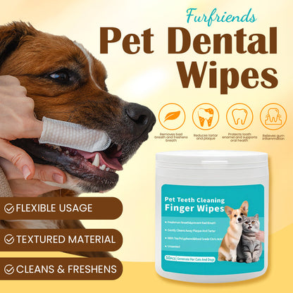 Natural Pet Dental Finger Wipes