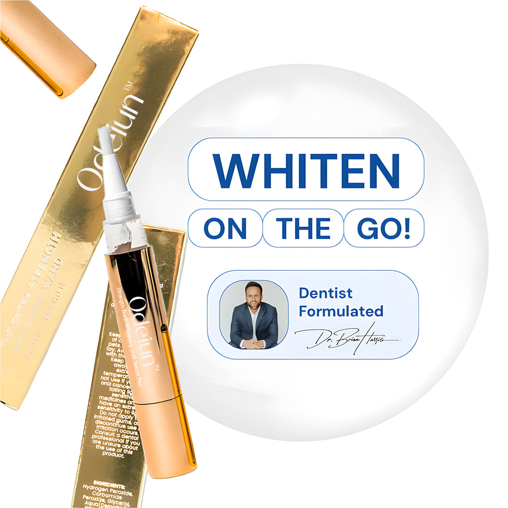 Odeiun™ Gold Teeth Whitening Serum Pen – Luxury Whitening, Dentist-Level Results