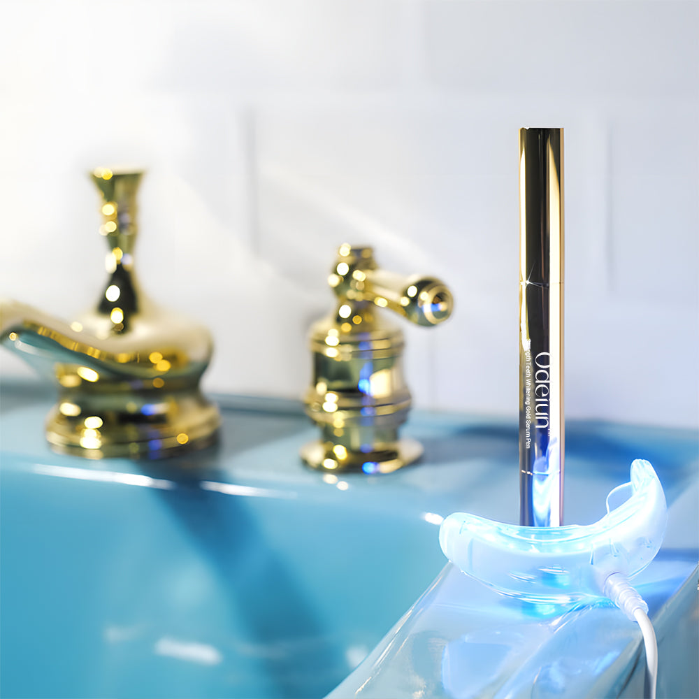 Odeiun™ Gold Teeth Whitening Serum Pen – Luxury Whitening, Dentist-Level Results