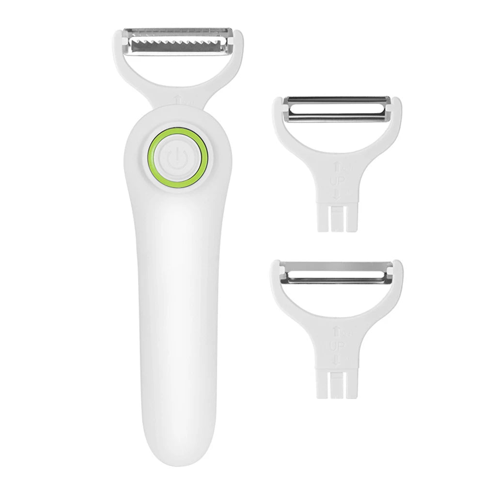 Electric Peeler with 3 Cutter Heads