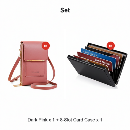 ODEIUN™ | Secure Anti-Theft Crossbody with Smart Touch-Screen Window