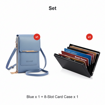 ODEIUN™ | Secure Anti-Theft Crossbody with Smart Touch-Screen Window