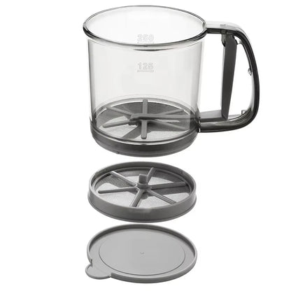Semi-Automatic Flour Sifter - Non-Stick Baking Sieve