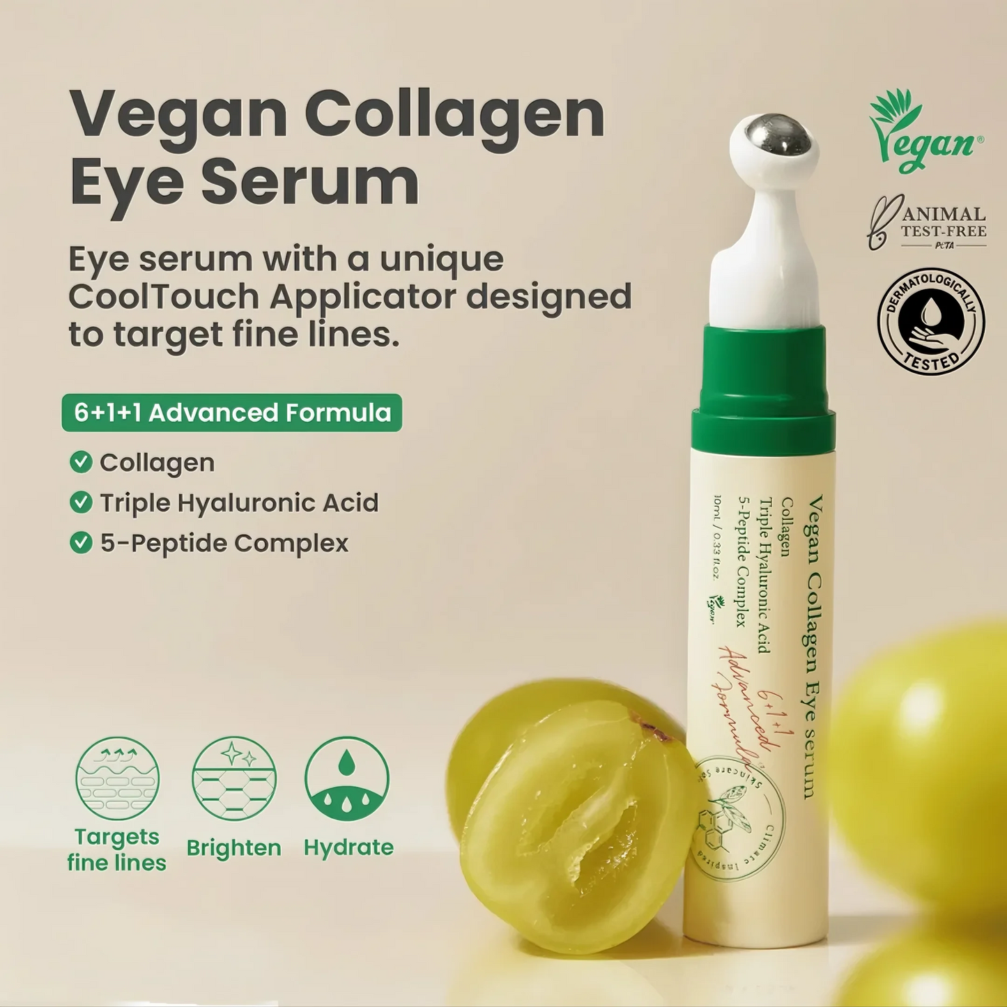 Odeiun™ Vegan Collagen Firming Eye Serum | Luxurious Anti-Aging Care from Korea