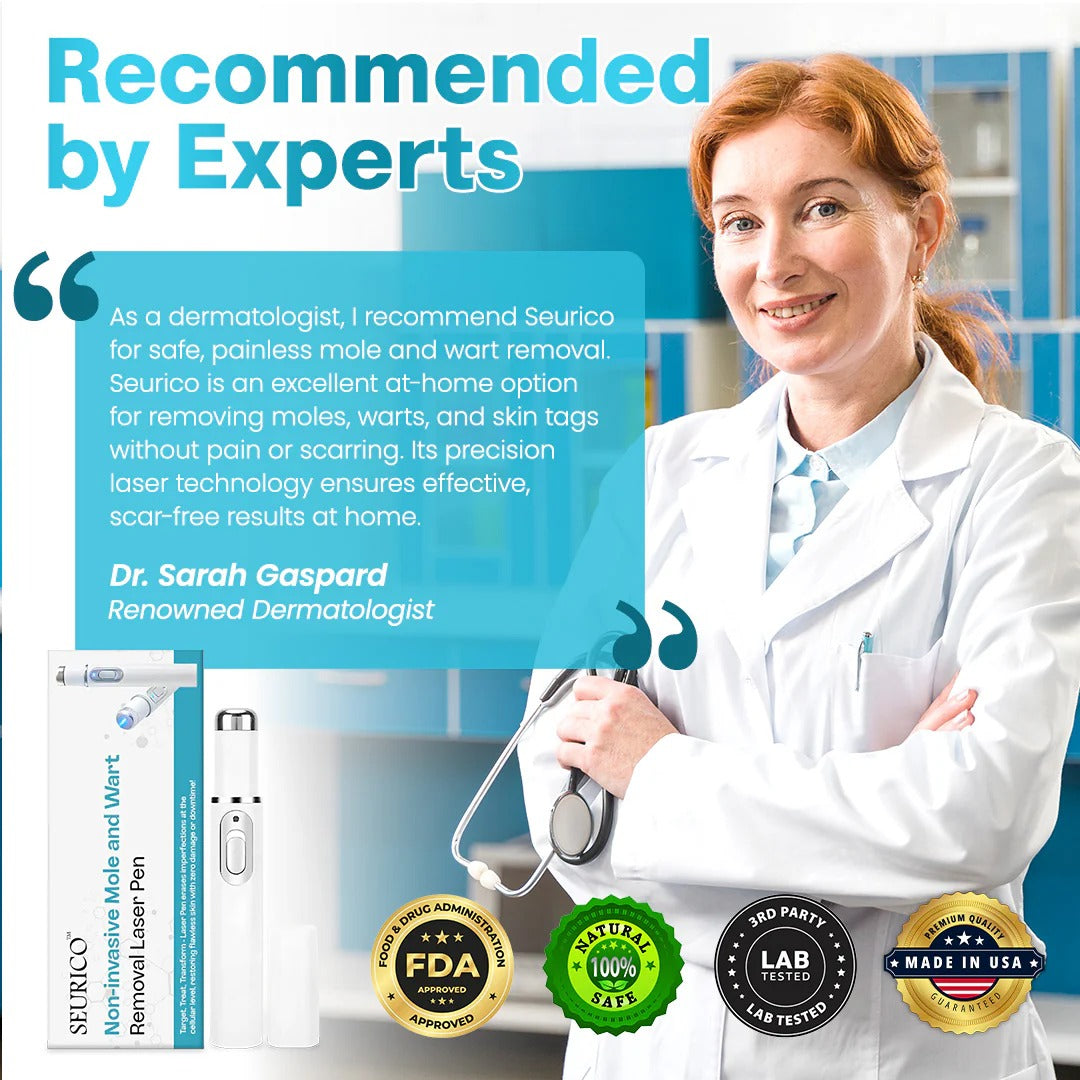 ✨Seurico™ Laser Pen - Non-invasive Mole and Wart Removal.