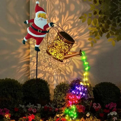 🎅 Santa's Magical Solar Watering Can Light ✨
