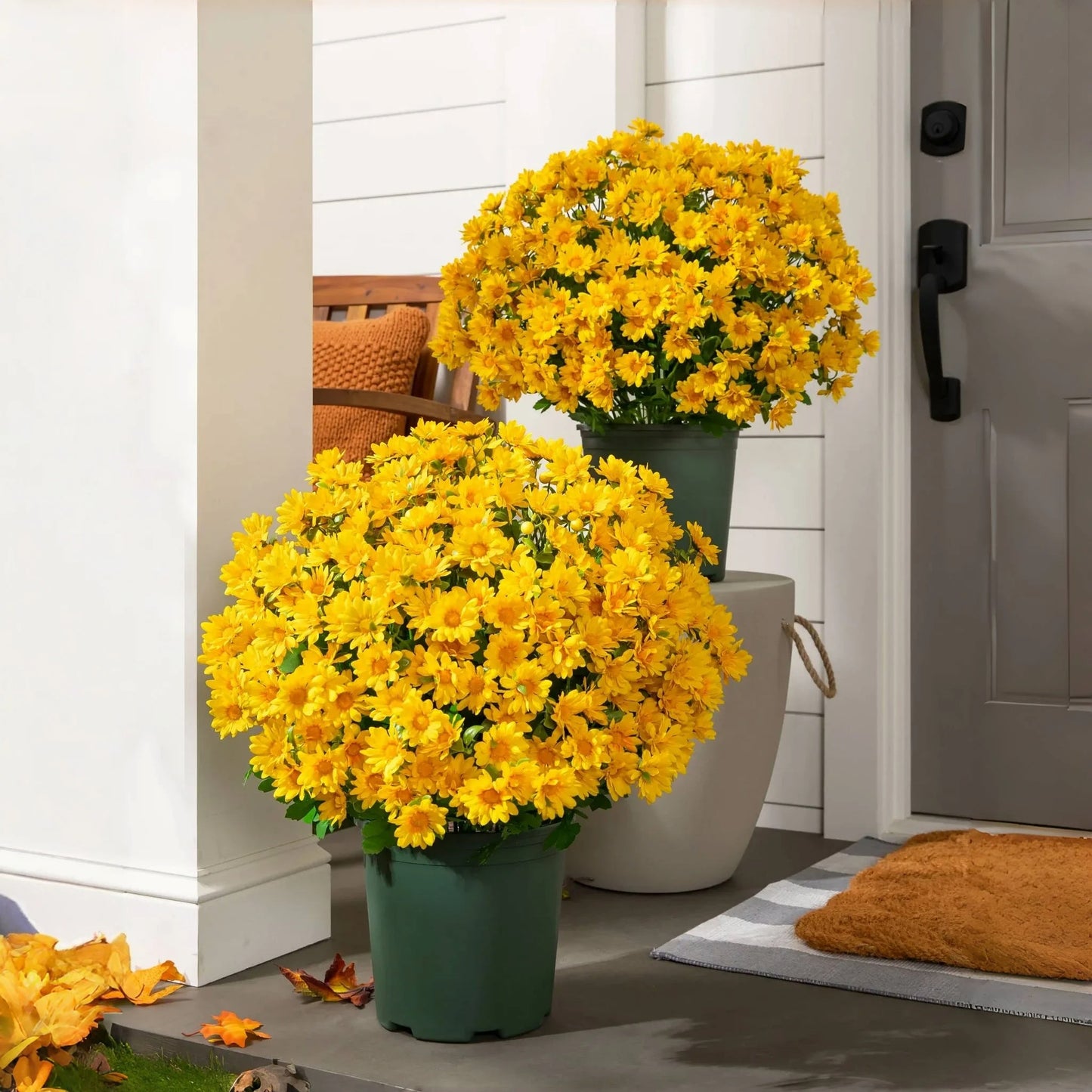 🌼 Flash Sale⚡Artificial Outdoor Sunset Mums – Brighten Up Your Outdoors, No Watering Needed!
