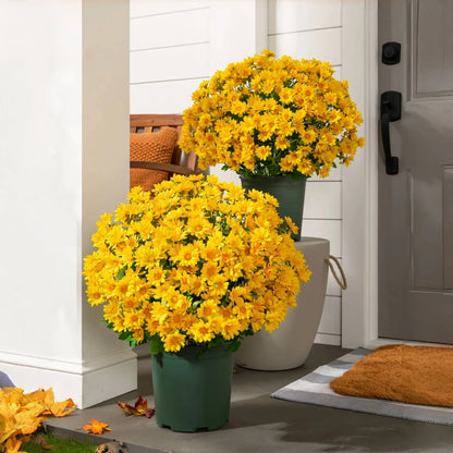 🌼 Flash Sale⚡Artificial Outdoor Sunset Mums – Brighten Up Your Outdoors, No Watering Needed!